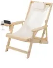 W Home Romantic-Sling Lounge Chair, Natural/Beige New Free Shipping