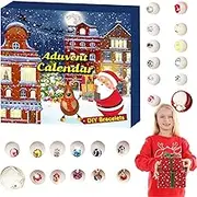 Advent Calendars Bracelet - Advent Calendars Jewelry Bracelet Making Kit | Christmas Charm Bracelet, 24 Days Christmas Countdown Calendar for Girls Boys