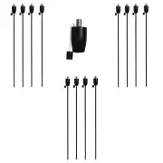 12x Black 1.46m Barrel Metal Garden Fire Torches Outdoor Yard Flame Lamp Light