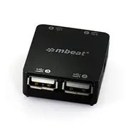 mbeat 4 Port USB 2.0 Hub - USB 2.0 Plug and Play/ High Speed Interface/ Ideal for Notbook/PC/MAC users USB 2.0 Speed up to 480Mbps Weight: 22g USB-UPH110K