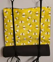 Classroom Door Curtain Bumble Bees Yellow Roll Up Tie Up Handmade School Drill