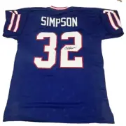 Oj Simpson Hand Signed Jersey Pro XL JSA Buffalo Bills Vintage Autograph NEW
