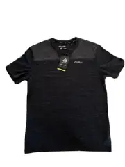 Eddie Bauer Motion - Active V-Neck SS Tee - Charcoal Grey- Medium