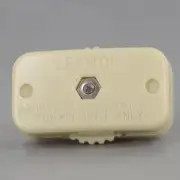IVORY IN LINE LAMP SWITCH FOR SPT-1 LAMP CORDS NEW 30053G
