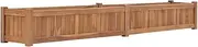 Raised Garden Bed, Elevated Planter Box Plant Container 200x30x25 cm Solid Teak Wood
