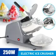 250W Electric Ice Crusher Shaver Machine Commercial Snow Cone Maker 1400R/min