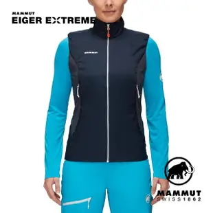 【Mammut 長毛象】Eigerjoch IN Hybrid Vest Women 極限艾格防風防潑水保暖背心 夜藍 女款 #1013-01740