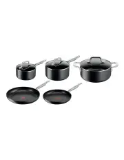 [Tefal] Specialty Premium Hard Anodised Induction Non-Stick 5 Piece Cook Set in Black