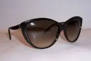 NEW ALEXANDER MCQUEEN SUNGLASSES AMQ 4147/S HAVANA/BROWN 086-CC AUTHENTIC