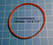 Motor drive V belt for overlocker or sewing machine, 380mm - 14 7/8", two pieces