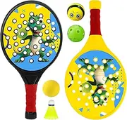 - Bat | Dinosaur Racket Set with 2 Bats and 4 Balls, Lightweight Dinosaur Design Sports Accessory with 4 Balls, Portable for Outdoor Activities, Children, Girls