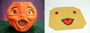 REPLACEMENT GLASSINE PAPER INSERT FOR LARGE CHOIR BOY HALLOWEEN LANTERN #J