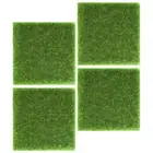 4Pcs Artificial Grass Outdoor Garden Rug Artificial Grass Mat Fake Grass Decor