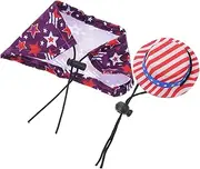 Independence Day Lizard Hat Cloak Polyester Lizard Hat Wear-Cloak for Pet's Festival Atmosphere