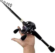 LLEIIshen Feeder Rod/Reel Combo 1.6-2.4m Carp Fishing Rod 8 KG Max Drag Power Fishing Reel Travel Combo/1805