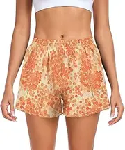 [FRODOTGV] Red Dots Womens Athletic Shorts Loose & Comfy Exercise Shorts for Fitness Travel Lounge Swimming S