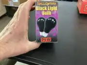 Halloween Black 75 Watt Light Bulb