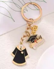 Harry Potter Keychain Uniform Hat Graduation Anniversary Charm Bag Pouch JPN Lim