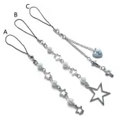 Star Cross Hanging Pendant Phone Strap Bag Decoration for Girls