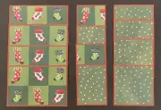#2571 CHRISTMAS STOCKING SCRAPBOOK PAGE MAT SET JUNK JOURNAL EPHEMERA - TONYA