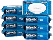 Cottonelle Fresh Feel Flushable Wet Wipes, Adult Wet Wipes, 8 Flip-Top Packs, 42