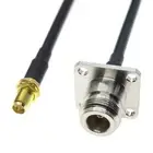 RPSMA female to N female flange connector Jack lot RF Coaxial Cable jumper RG58