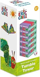 Robert Frederick Very Hungry Caterpillar Tumble Tower Game - Wooden Set with Dice - Fun for Children to Learn Hand and Eye Coordination