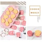 Christmas Cookie Cutters With Plunger Stamps Set, 3D Press Fondant Cookie Mold