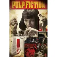 在飛比找蝦皮商城優惠-【黑色追緝令】Pulp Fiction 進口海報 鄔瑪舒曼 