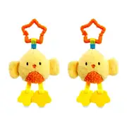2x ELC Blossom Farm Tweet Chick Plush Sensory Baby Toy 0m+