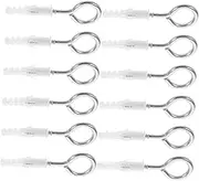 Heavy Duty Eye Bolts 12pcs Stainless Steel M5x65mm Screw Eyes Mini Hooks for Hanging Ceiling Wall Swing