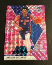 2019/20 Panini Mosaic PINK CAMO PULSAR Prizm LANGSTON GALLOWAY Pistons #47