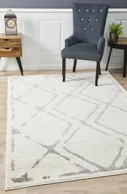 Rug Culture Ivory & Grey Soft Scandi Rug
