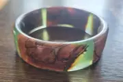 Hand Crafted Bangle*Spalted Maple* Large