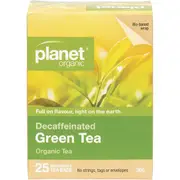 Planet Organic Green Tea – Decaffeinated Herbal Tea Bags 25 Pack