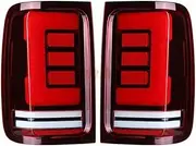 Tail Lights,Compatible For VW Amarok V6 2008-2022 LED Rear Light Turn Signal Light Stop Parking Brake Lamp Driving Lamps Reversing Lamp(2 PCS Red)