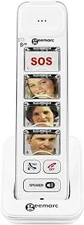 Geemarc Photodect295- Amplified Big Button Cordless Telephone with Photo ID Buttons- Used as Additional Handset for AMPLIDECT295 Range - White - UK Version