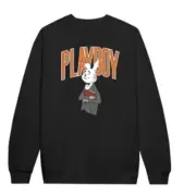 NWT Playboy Mr. Playboy's Touchdown Crewneck, Orange Size M