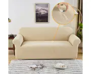 Waterproof Loveseat Couch Cover, Dual Waterproof Sofa Cover, Stretch Jacquard Sofa Slipcover