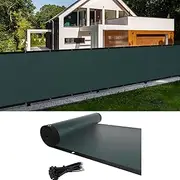 Cliselda 3ft x 50ft Privacy Fence Screen, Green Fence Covering Privacy with Grommets, Heavy Duty Fencing Mesh Shade Net Cover for Outdoor Yard Wall Garden Backyard Commercial Residential