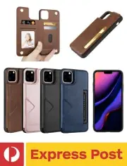 Samsung Galaxy S20+ Plus HANMAN Shockproof Leather Wallet Cardholder Back Case