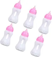 COMNESTBI 6pcs Mini Doll Feed Bottles for Educational Pretend Play for Miniature House Games Safe and Design for Endless Fun
