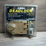 Abus Jimmyproof Deadlock Single Cylinder w/ 2 Keys and Thumb Turn Brass 850C