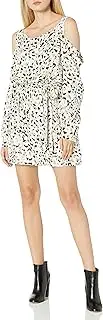 [MinkPink] Womens IM17S1562 Sumatran Cold Shoulder Dress Long-Sleeve Dress