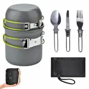Ultralight Camping Cookware Utensils outdoor tableware set Hiking Picnic Backpacking