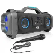 Pyle Bluetooth BoomBox Karaoke Speaker System-Wireless & Portable