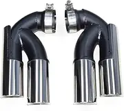 Exhaust Tip Compatible For Compatible For Touareg V6 V8 Upgrade W12 Stainless Steel Exhaust System Car Exhaust Tip Muffler Tip Tips