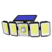 4 Head 300 LED Solar Lights Street Motion Sensor Light Garden Wall Security Lamp