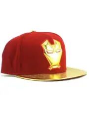 New Era Iron Man 59fifty Custom Fitted Hat Size 7 1/2 Gold Exclusive Marvel NWT