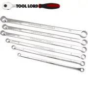Sidchrome 6 Piece Metric Double Ended Flat Ring Spanner Set SCMT21202 10-24mm